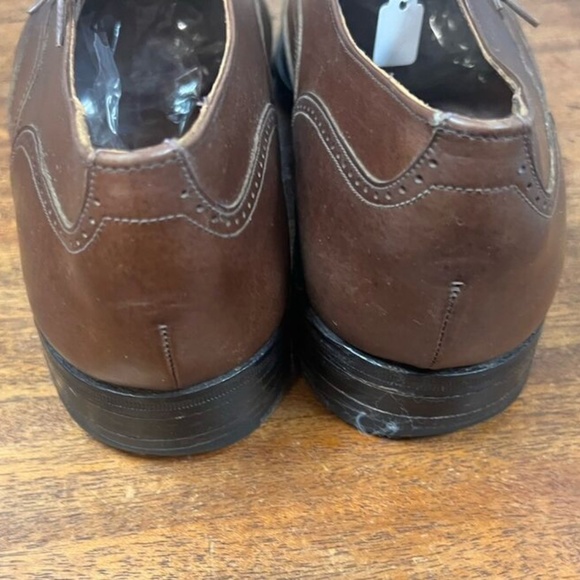 Lord & Taylor, Men’s, Shoes Oxford, Leather, Brown, Size 9.5, Lace up, Wingtip.! main image 7